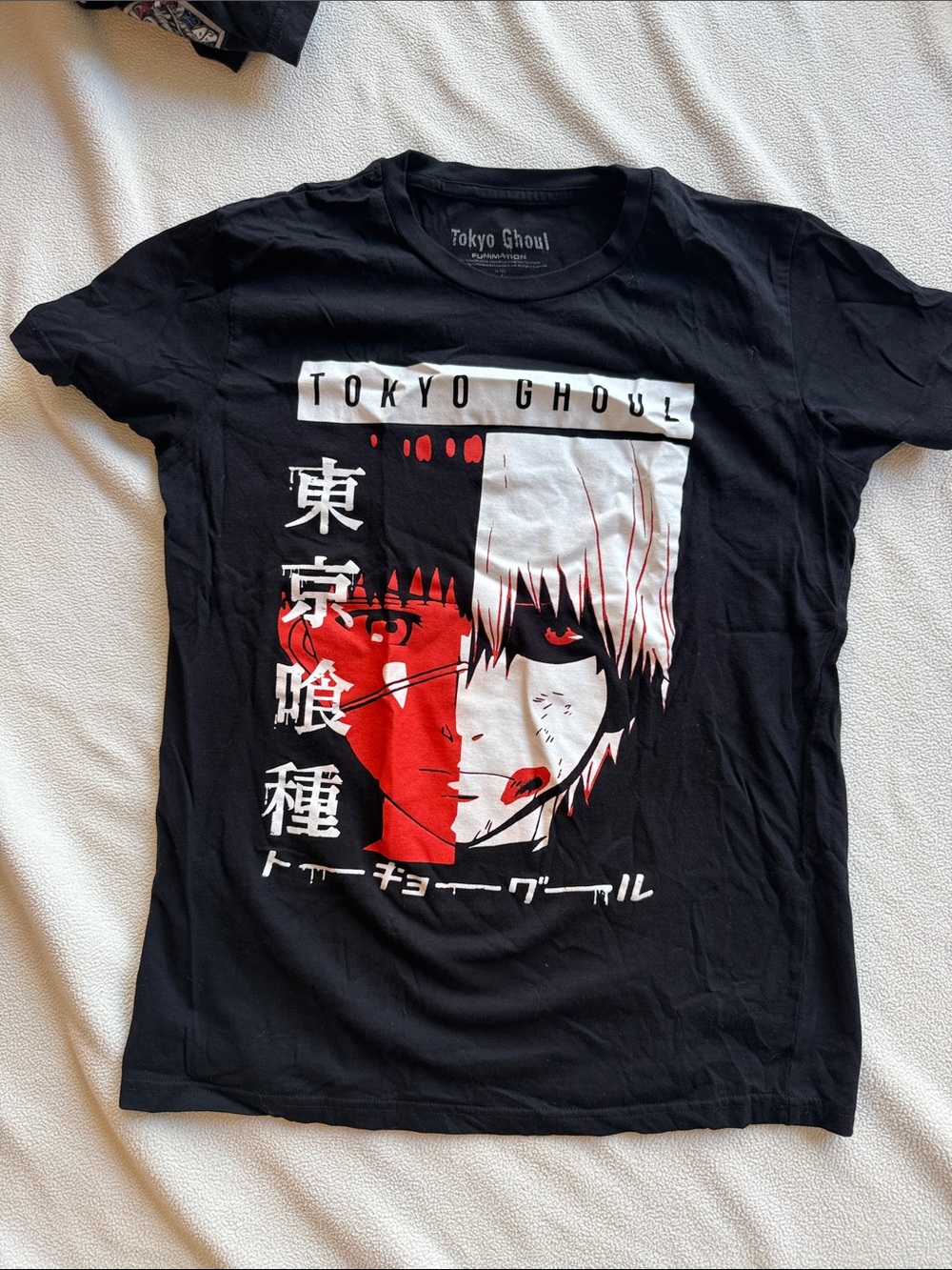 Tokyo Ghoul Graphic Tee - Black with Red & White Print